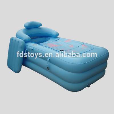 Adult leisurely soak plastic folding inflatable bath tub