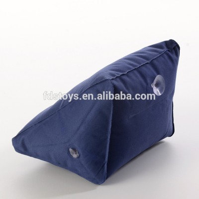 Inflatable PVC Flocking Bolster Pillow