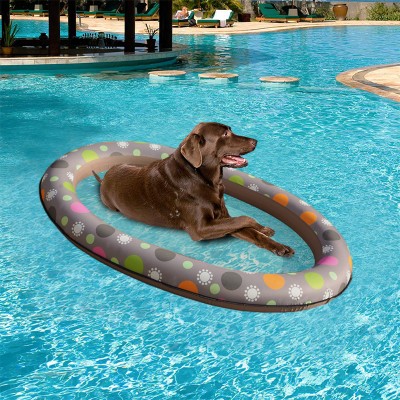 Inflatable Dog Pet Pool Float Doggie Floating Raft Dog Swimming Pool Toy Raft