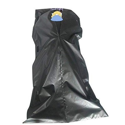 Black Chlorine Free PEVA Body Bag with 6 Built In Handles  Waterproof Cadaver Bag