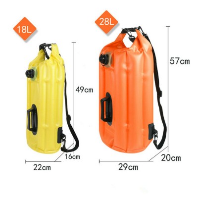 PVC Waterproof Bag Swimming Buoy Safety Float Inflatable Flotation Air Bag Dry