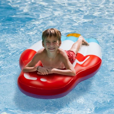 Inflatable pool float lounge foldable inflatable pool floating lilo air mattress lounge