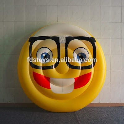 Inflatable emoji float,The Chinese factory wholesale custom inflatable floating emoji pool