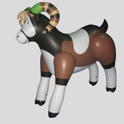 PVC plastic inflatable goat, sheep can customed