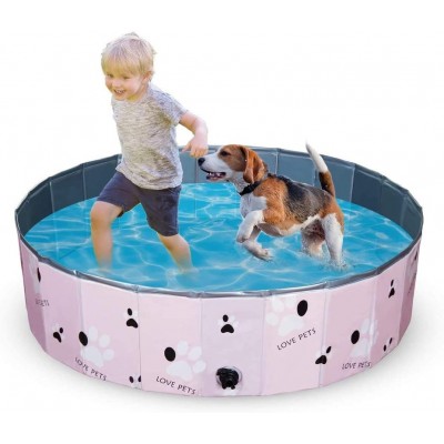 Foldable Inflatable Dog Pools Kiddie Pool for Swimming Bath Tubs for Dogs Cats and Kids