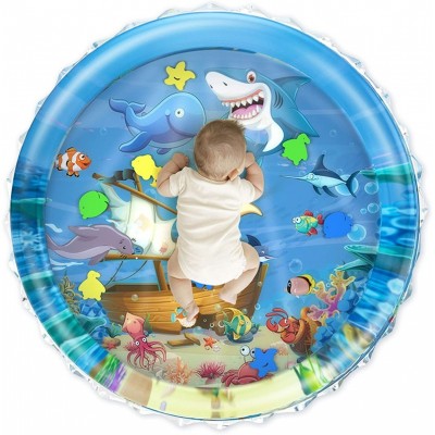 Custom Newborn Baby Tummy Time Water Play Mat  Infant Foldable Baby Water Mat Toys